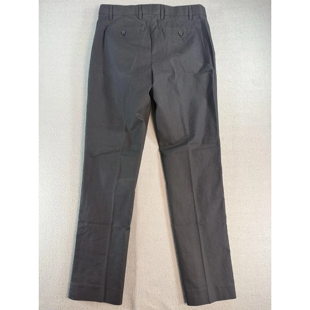 Banana Republic Pants Mens 33x34 Black Slim Fit Stretch Chino Straight Casual